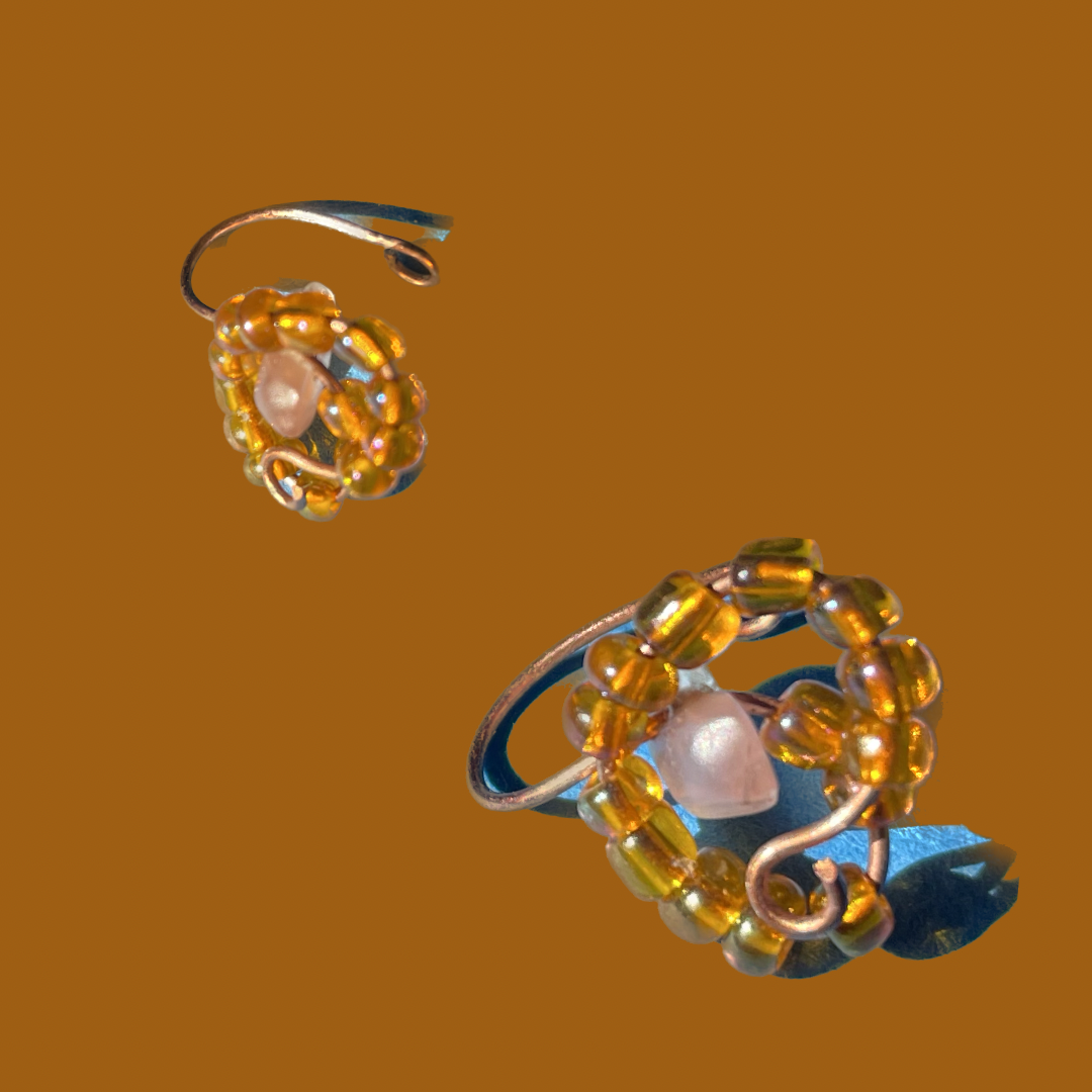 Orange moon nose cuff