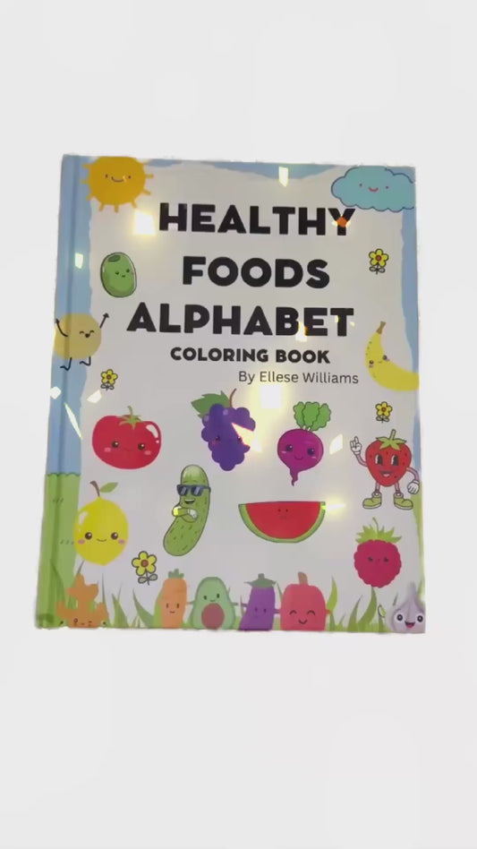 Healthy Foods Alphabet Coloring Book