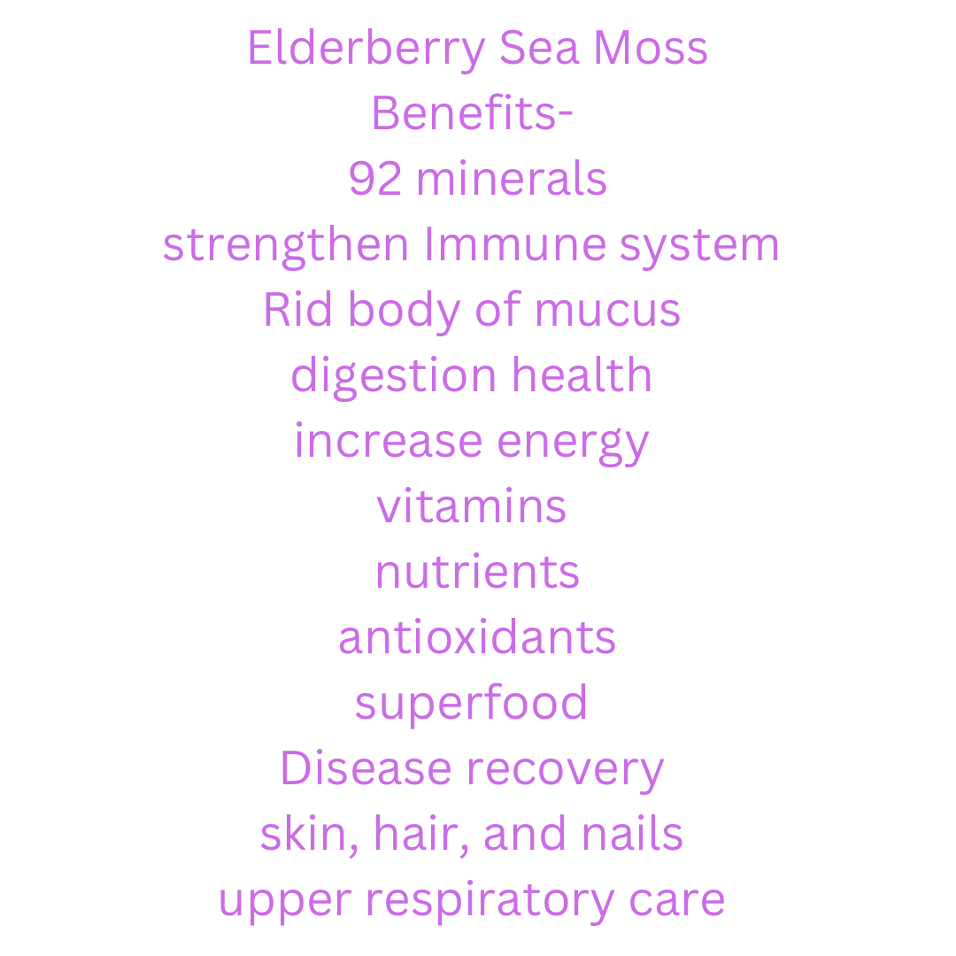 Elderberry Sea moss
